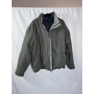 Croft & Barrow Brown Jacket Detachable Hood Men's Medium - Near Mint